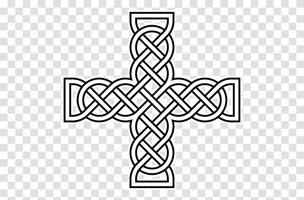 Celtic Design Celtic Knot Christian Cross, Stencil Transparent Png