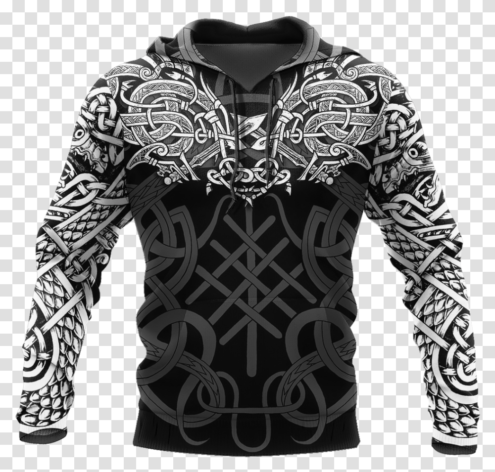 Celtic Dragon Tattoo Art 3d All Over Printed Shirts Hoodie Celtic Dragon Tattoo, Clothing, Apparel, Sweater, Sweatshirt Transparent Png