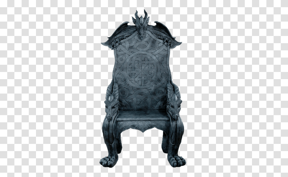 Celtic Dragon Throne, Chair, Furniture, Cushion, Silhouette Transparent Png