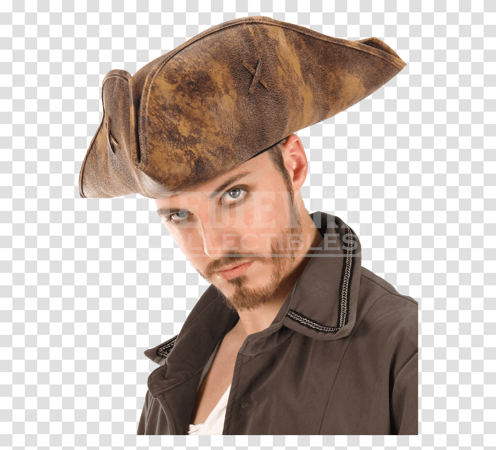 Celtic Furry Hat Jack Sparrow, Apparel, Cowboy Hat, Person Transparent Png