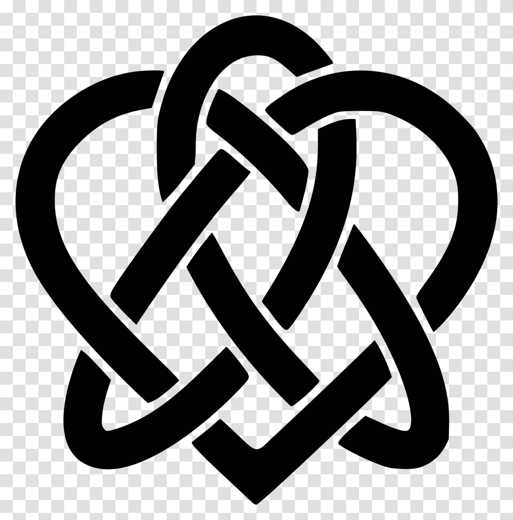 Celtic Knot Celts Heart Triquetra Celtic Symbol Vector, Face, Gray, Alphabet Transparent Png