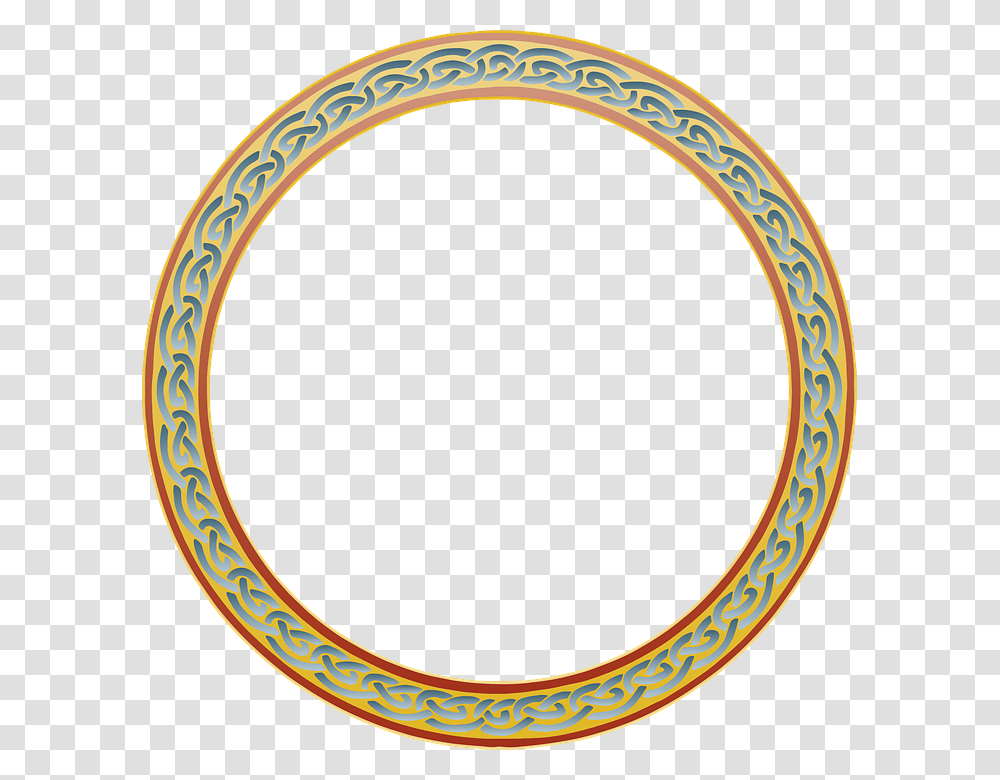 Celtic Knot Circle Border Free, Oval Transparent Png