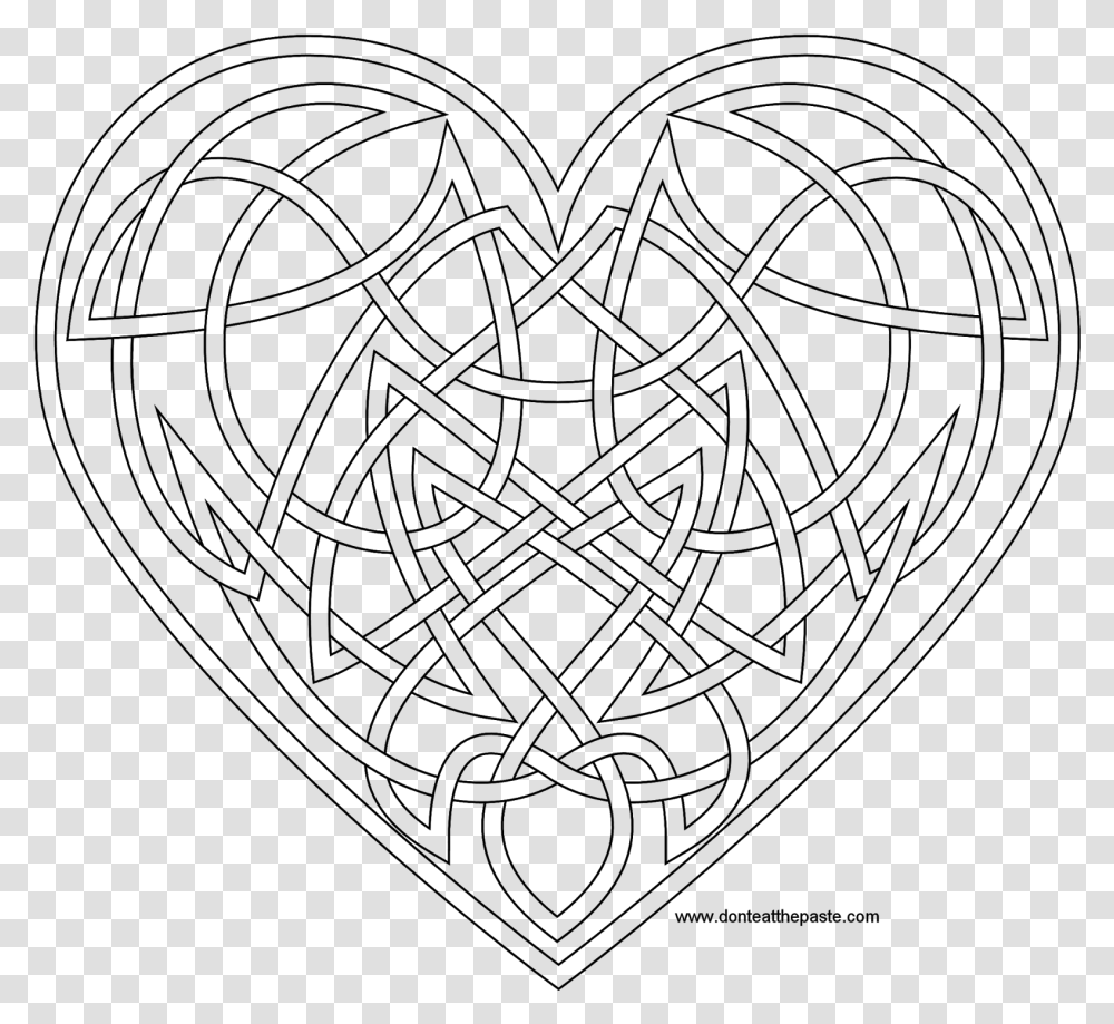 Celtic Knot Coloring Pages, Gray, World Of Warcraft Transparent Png