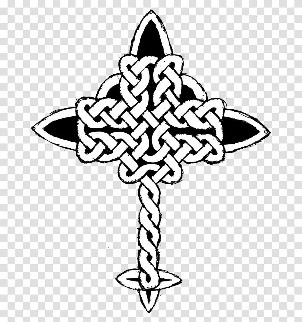 Celtic Knot Cross Thing By Thenextdecade Drawing, Fire Hydrant, Rope Transparent Png