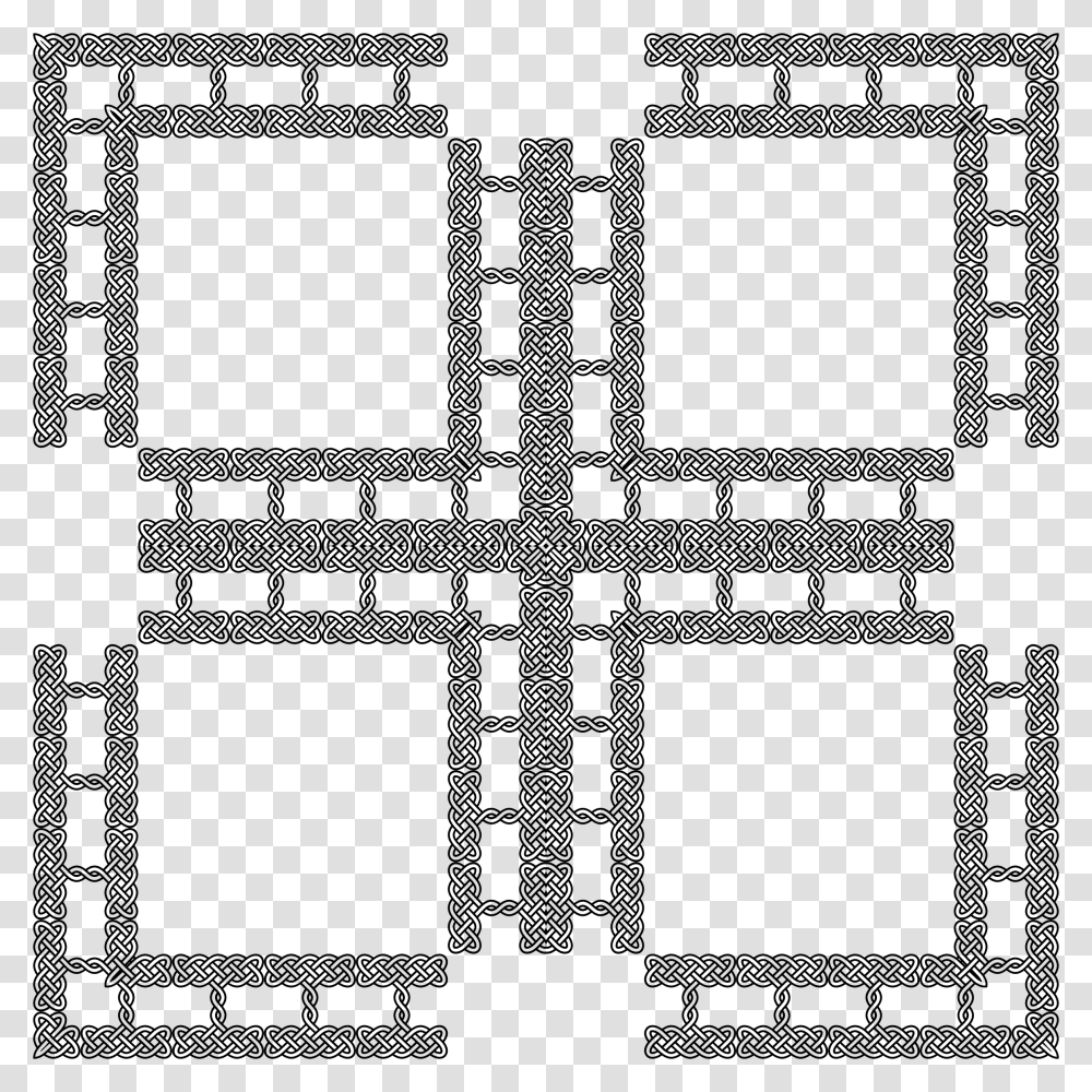 Celtic Knot Frame 12 Clip Arts Hamburger Pixel Art Minecraft, Gray, World Of Warcraft Transparent Png