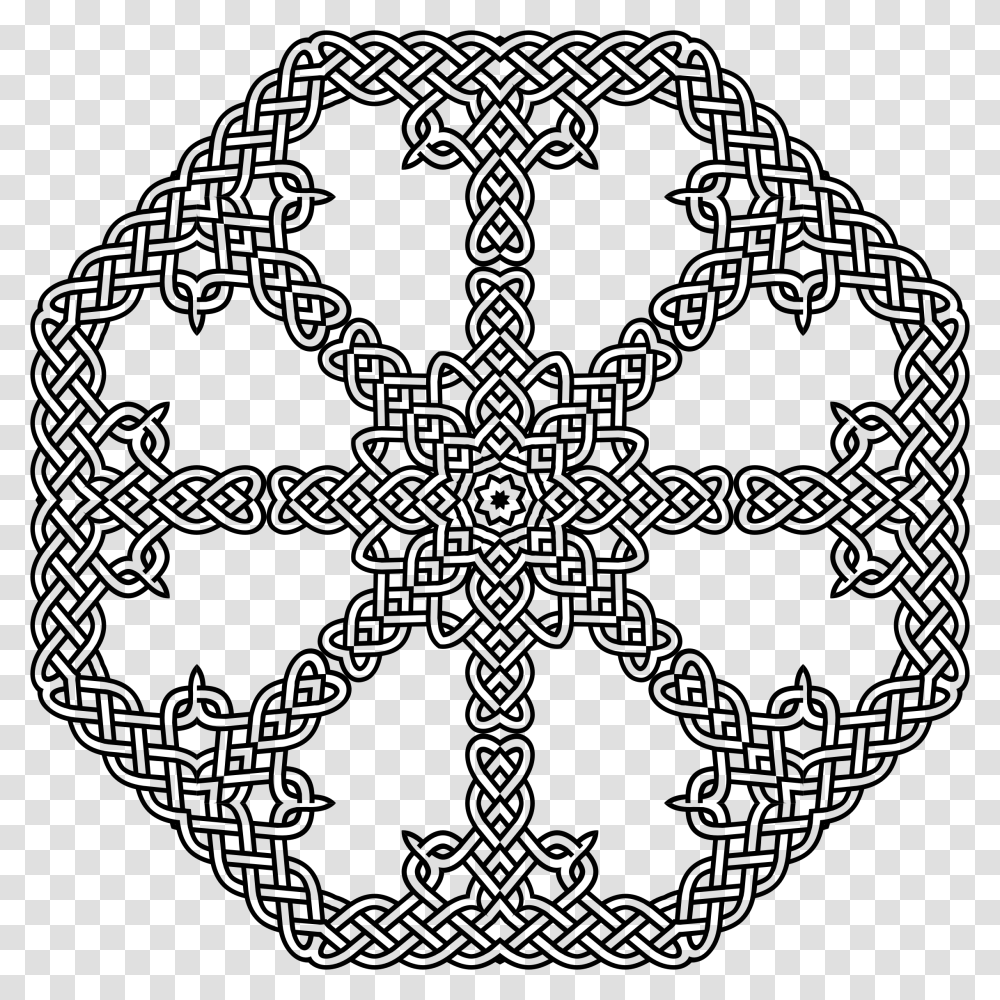 Celtic Knot Octagon Clip Arts, Gray, World Of Warcraft Transparent Png