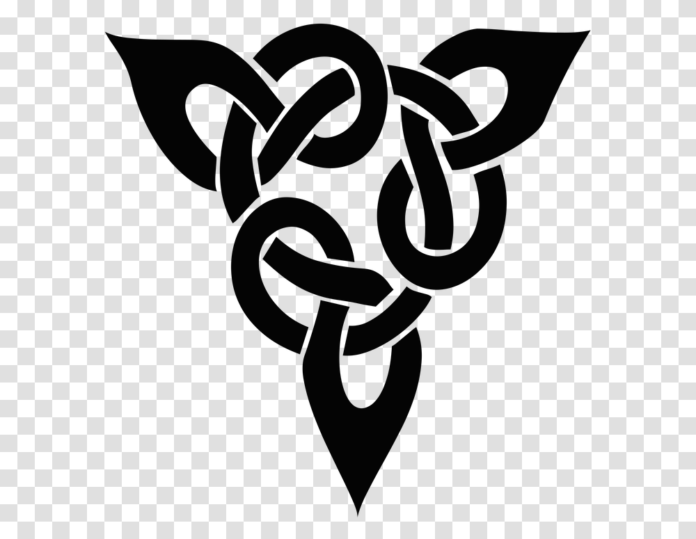Celtic Knot Silhouette Shape Pattern Tattoo Small Celtic Tattoos Design, Alphabet, Hand Transparent Png