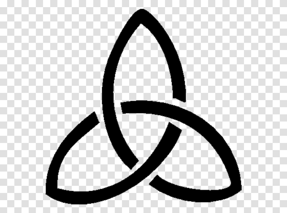 Celtic Knot Triquetra Symbol Simple Trinity Knot, Gray, World Of Warcraft Transparent Png
