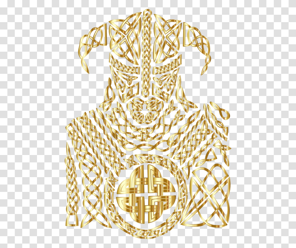 Celtic Knot Viking By 13smok Gold No Bg Illustration, Logo, Emblem, Badge Transparent Png
