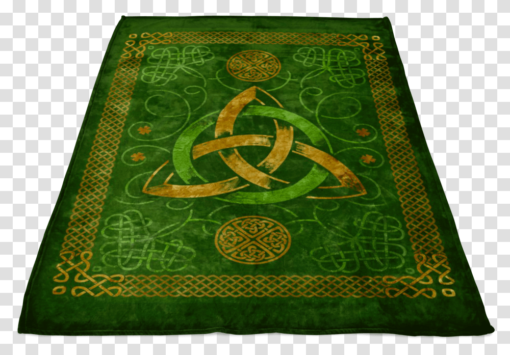Celtic Knots Design Premium Irish Fleece Blanket Emblem, Rug, Alphabet, Number Transparent Png