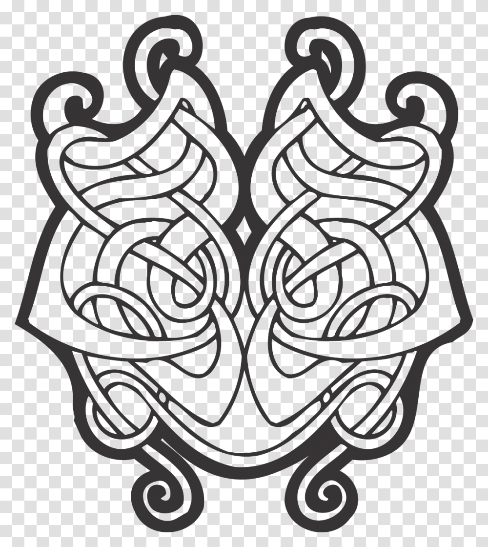 Celtic Ornament Vector Free Conch Clipart Keltskij Ornament, Stencil, Pattern Transparent Png