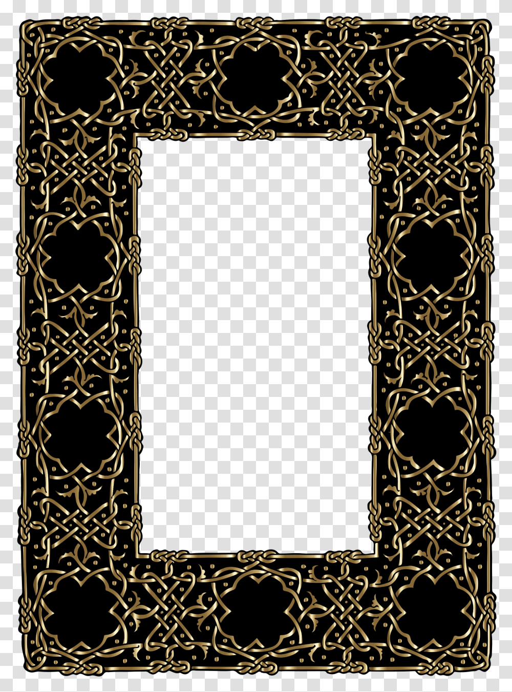 Celtic Picture Frame Clipart Borders And Frames Celtic Celtic Frame Background, Gate, Rug, Alphabet Transparent Png
