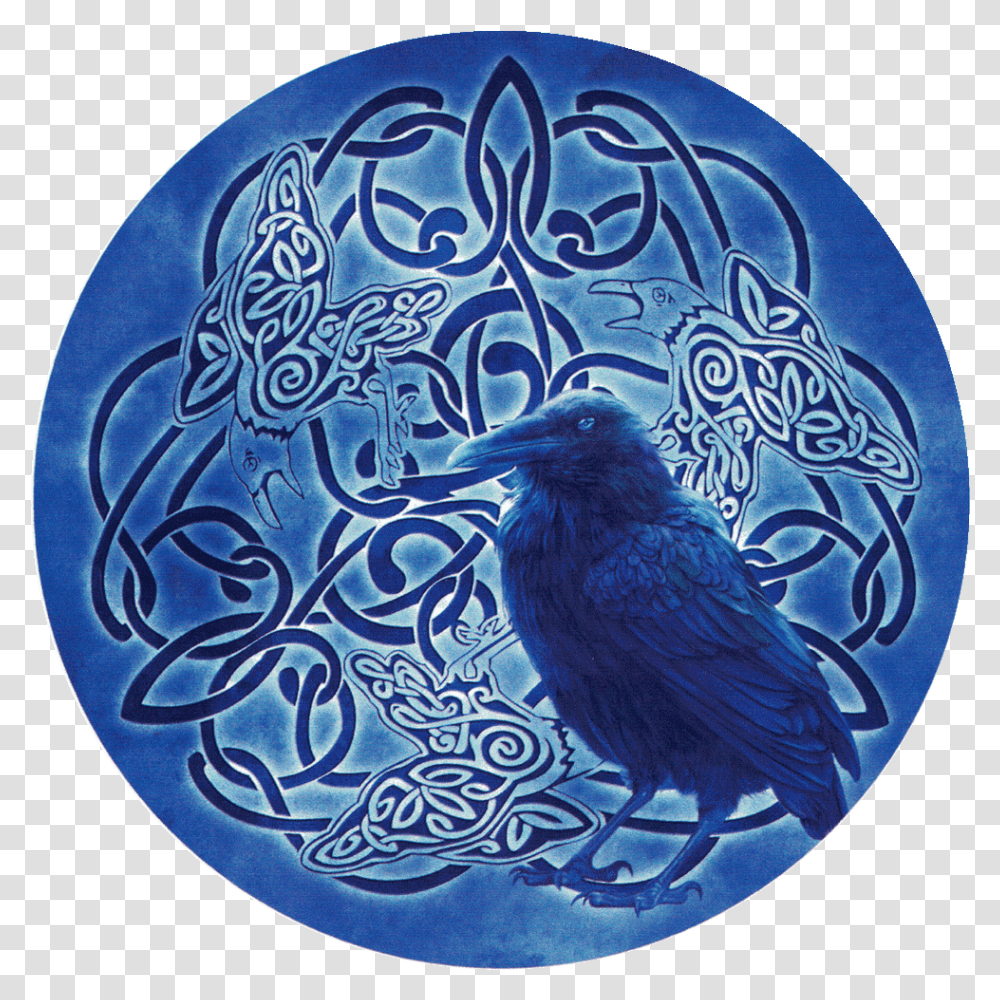 Celtic Raven Totem Celtic Raven, Porcelain, Pottery, Bird Transparent Png