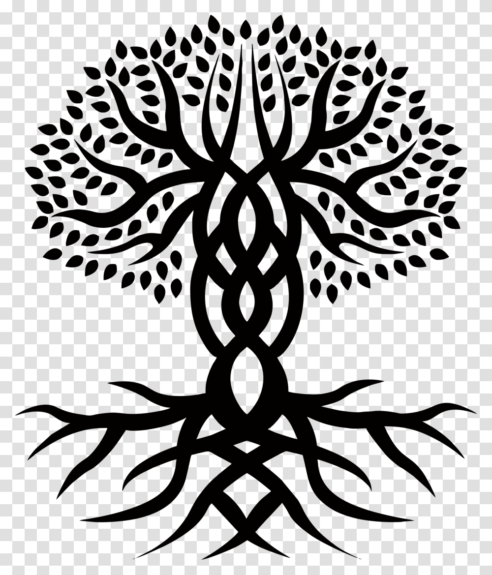 Celtic Tree Of Life, Stencil, Cross, Emblem Transparent Png