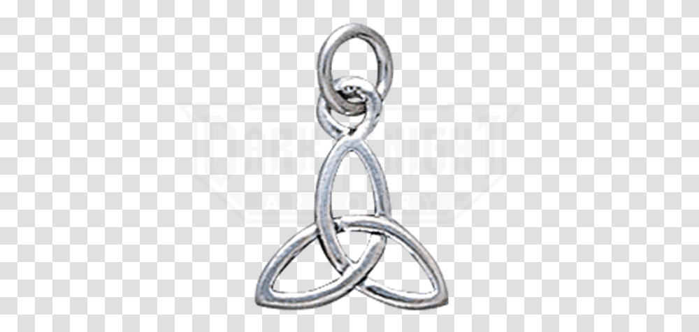 Celtic Triquetra Knot Charm Platinum, Scissors, Blade, Weapon, Weaponry Transparent Png