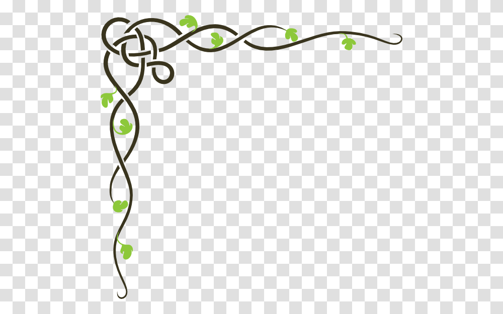 Celtic Vine Brown Green Clip Art, Floral Design, Pattern, Bow Transparent Png
