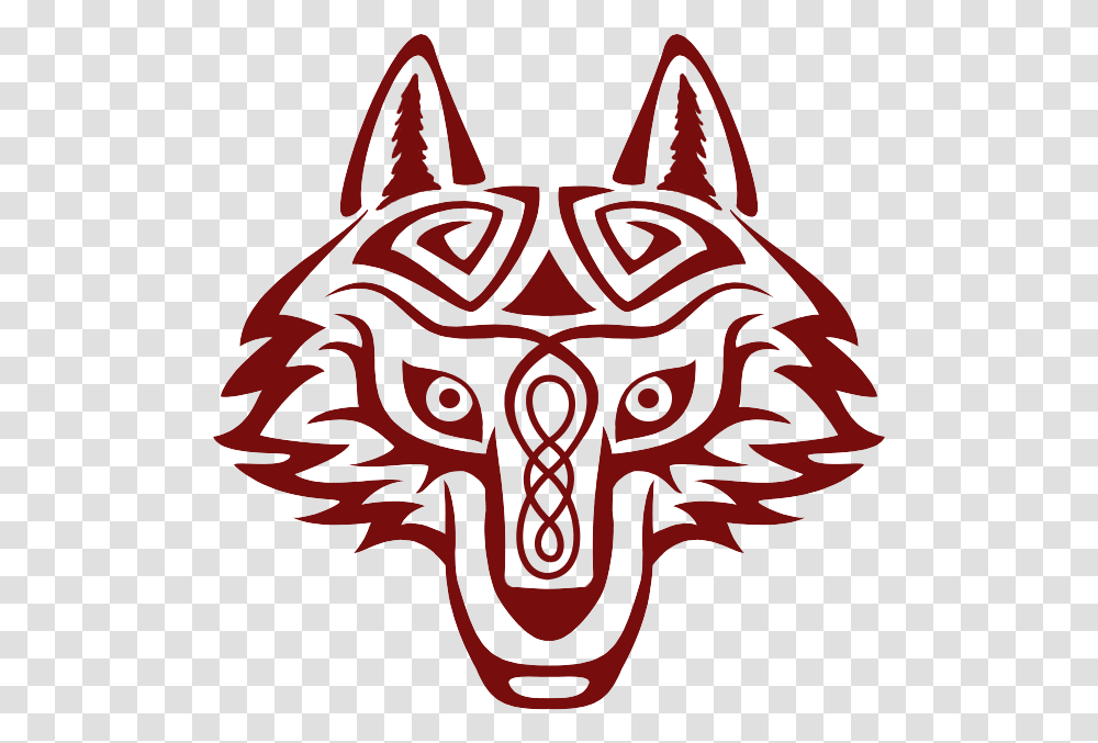 Celtic Wolf Head By Kayosa D6l6x9t Wolf Head Celtic Knot, Emblem, Mask, Heart Transparent Png