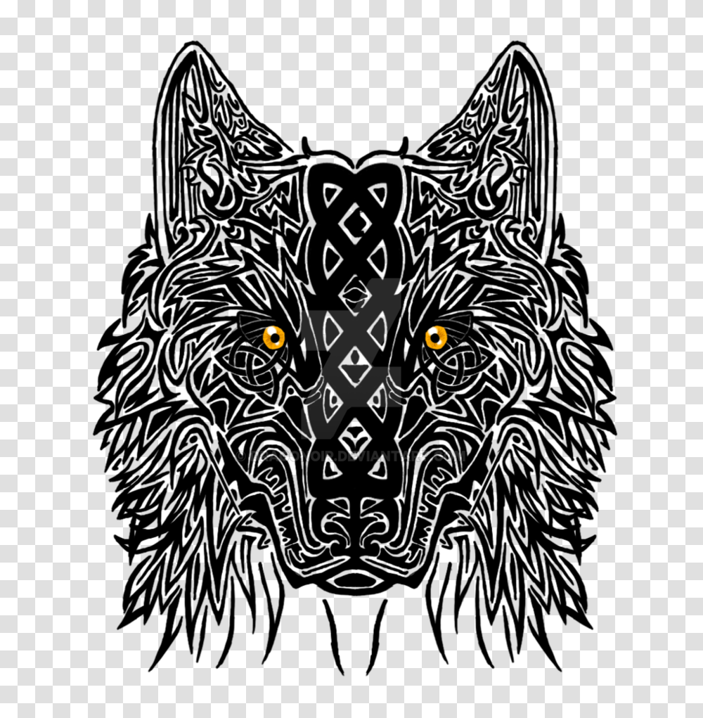 Celtic Wolf Tattoo, Label, Light Transparent Png