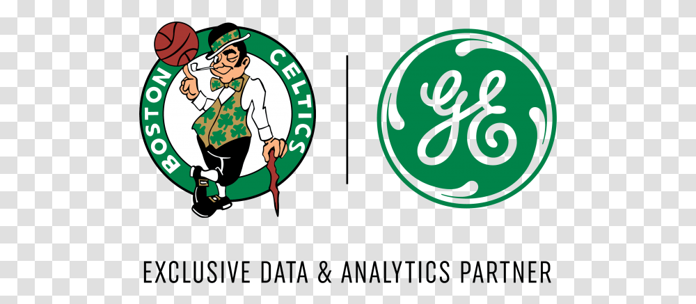 Celtics Logo Picture Boston Celtics Ge Logo, Text, Person, Alphabet, Meal Transparent Png