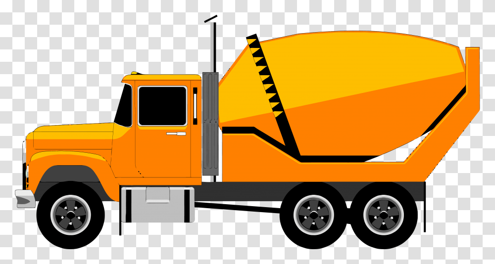 Cement Truck Mixer Clipart Cement Mixer Truck Clipart, Van, Vehicle, Transportation, Moving Van Transparent Png