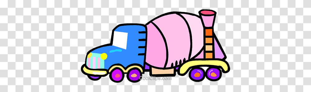 Cement Trucks Royalty Free Vector Clip Art Illustration, Animal, Mammal, Outdoors, Nature Transparent Png