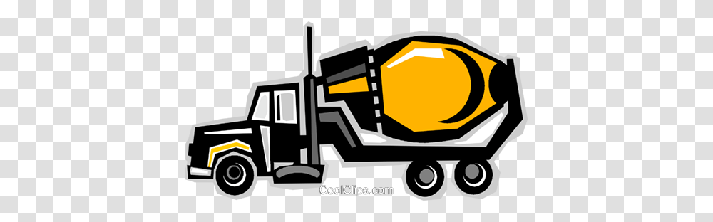 Cement Trucks Royalty Free Vector Clip Art Illustration, Lighting, Car, Vehicle, Transportation Transparent Png