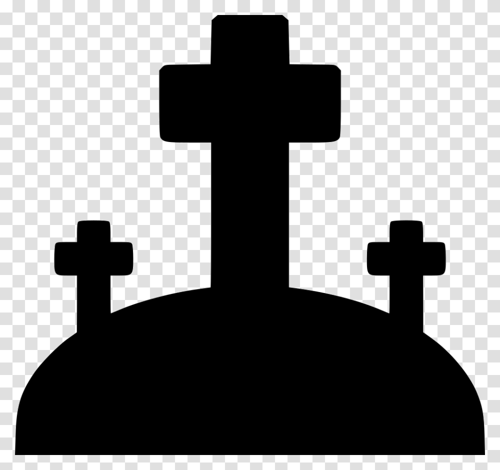 Cemetery Cemetery Icon, Cross, Silhouette, Hook Transparent Png