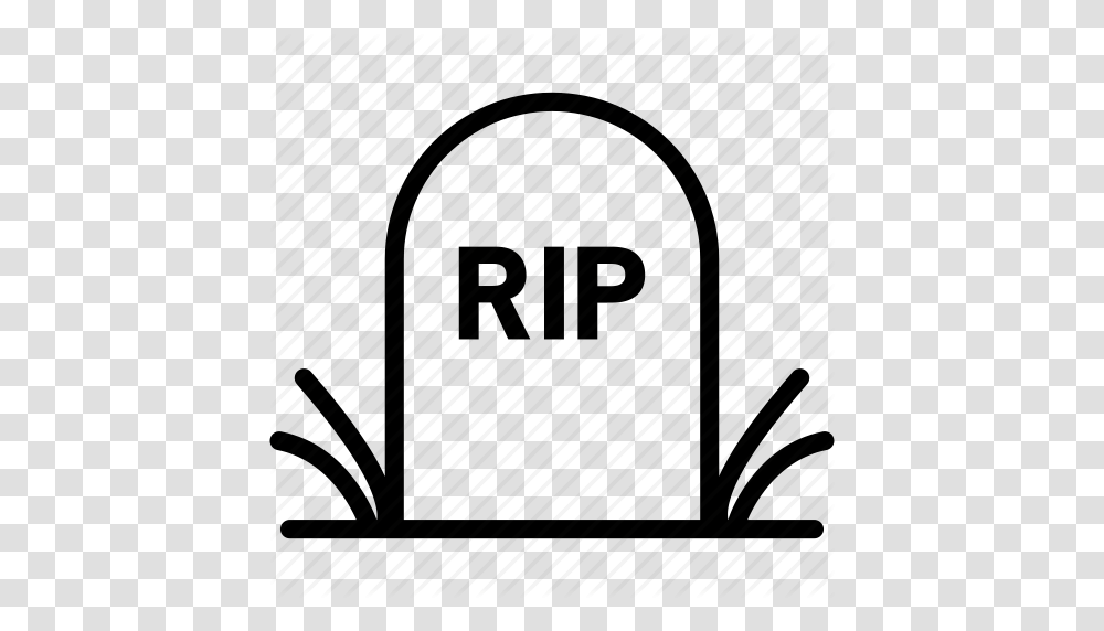 Cemetery Death Funeral Grave Halloween Rip Icon, Number, Security Transparent Png
