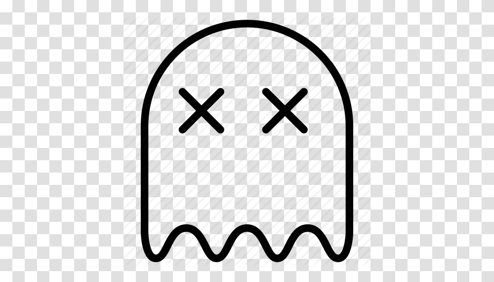 Cemetery Ghost Halloween Mystery Pacman Phantom Spirit Icon Transparent Png