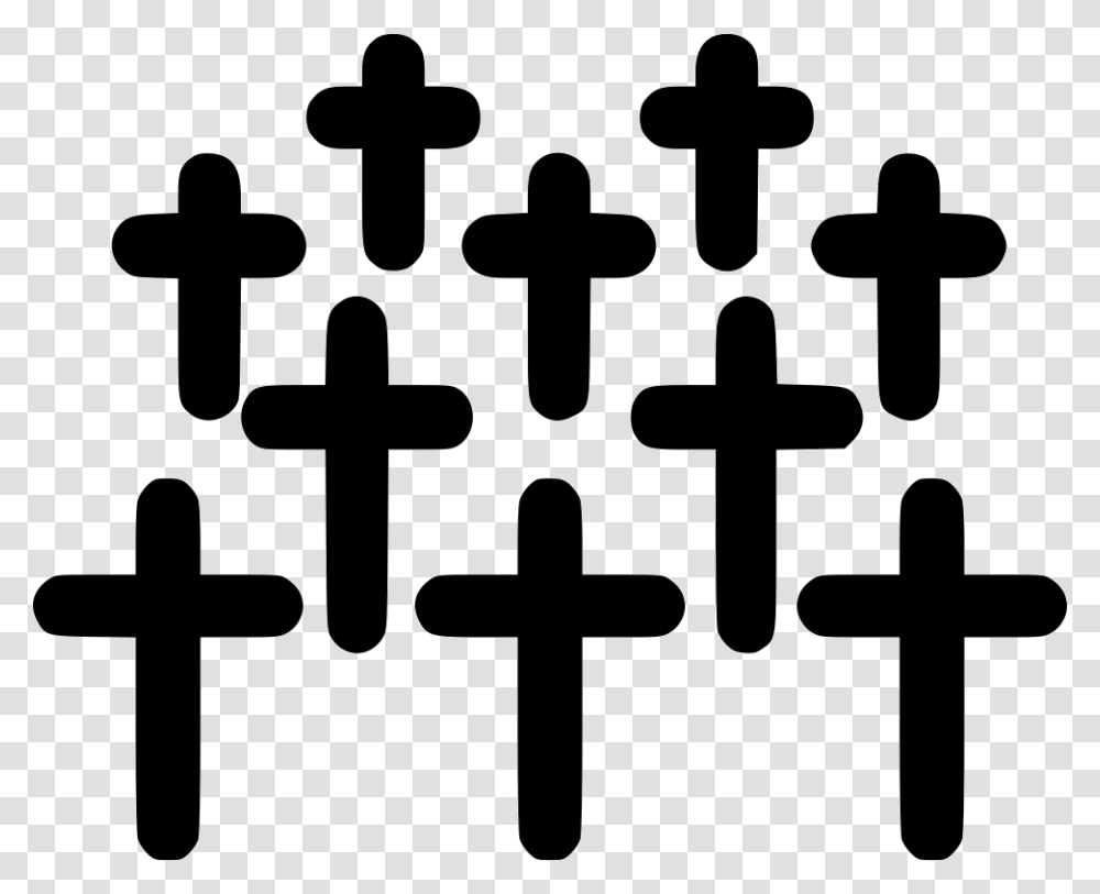 Cemetery Icon Free Download, Cross, Crucifix, Stencil Transparent Png