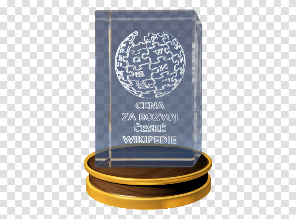 Cena Za Rozvoj Esk Wikipedie Podstavec Trophy, Bottle, Beverage, Drink Transparent Png