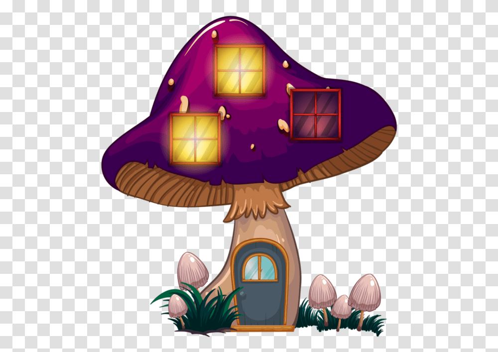 Cendawan Mushroom House Stuffed, Lamp, Animal, Architecture Transparent Png