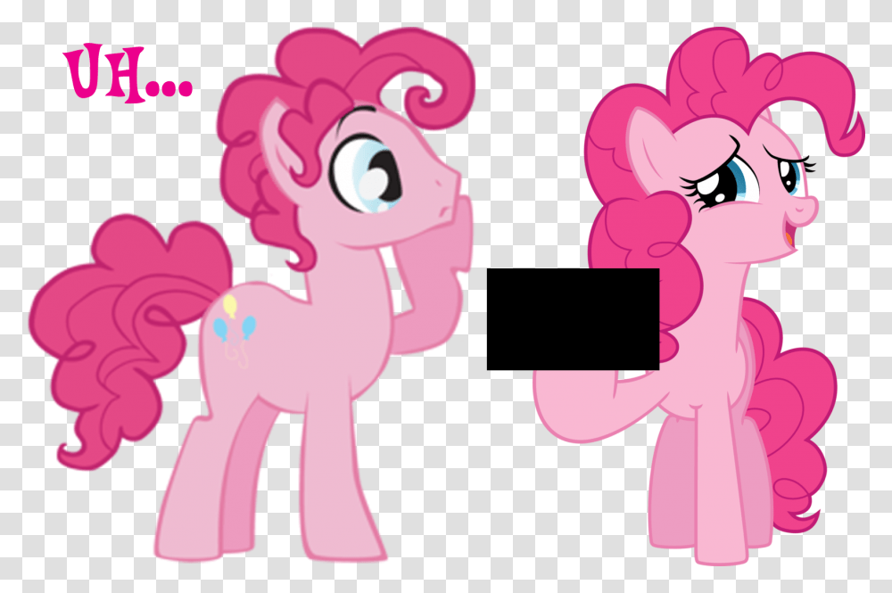 Censored My Little Pony Pinkie Pie Male, Purple, Label Transparent Png