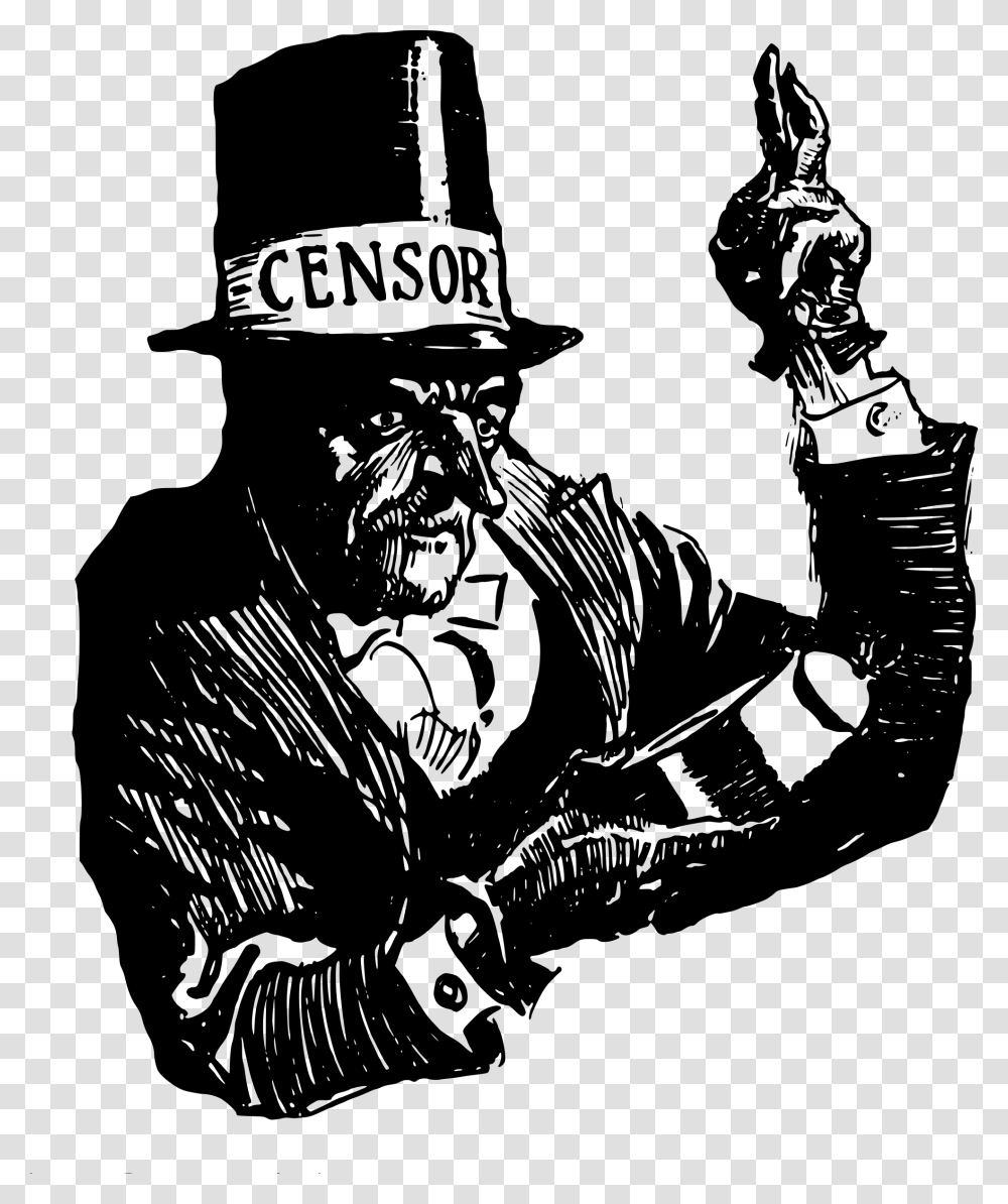 Censorship Is Like An Old Man Clip Arts Censorship Clipart, Gray Transparent Png