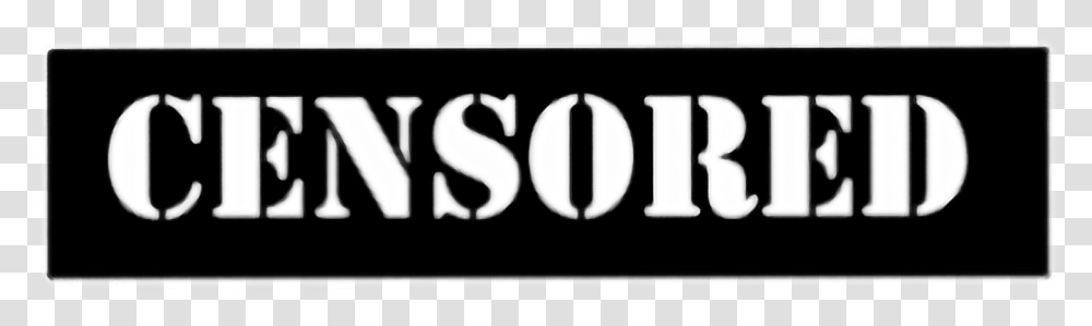 Censura Censurado Censored Censured Licence Plate, Word, Alphabet Transparent Png