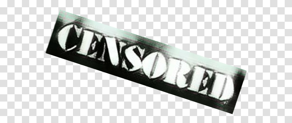 Censurado Censura Censored Stencil, Word, Logo Transparent Png