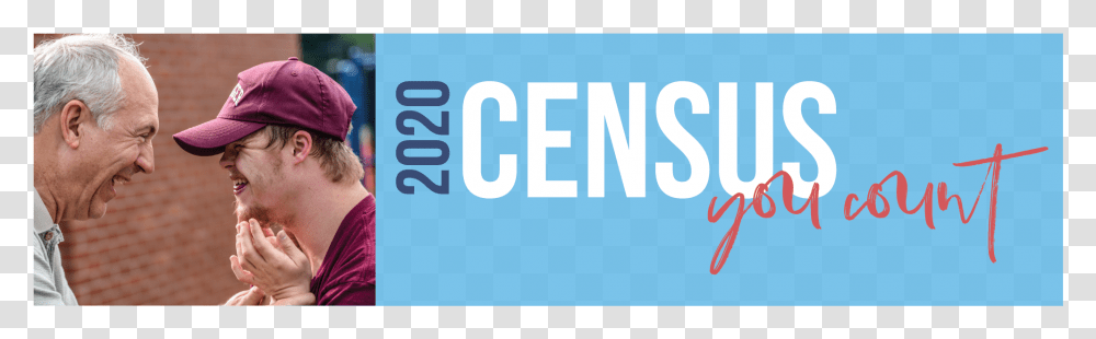 Census 2020 You Count Campaign, Hat, Person Transparent Png