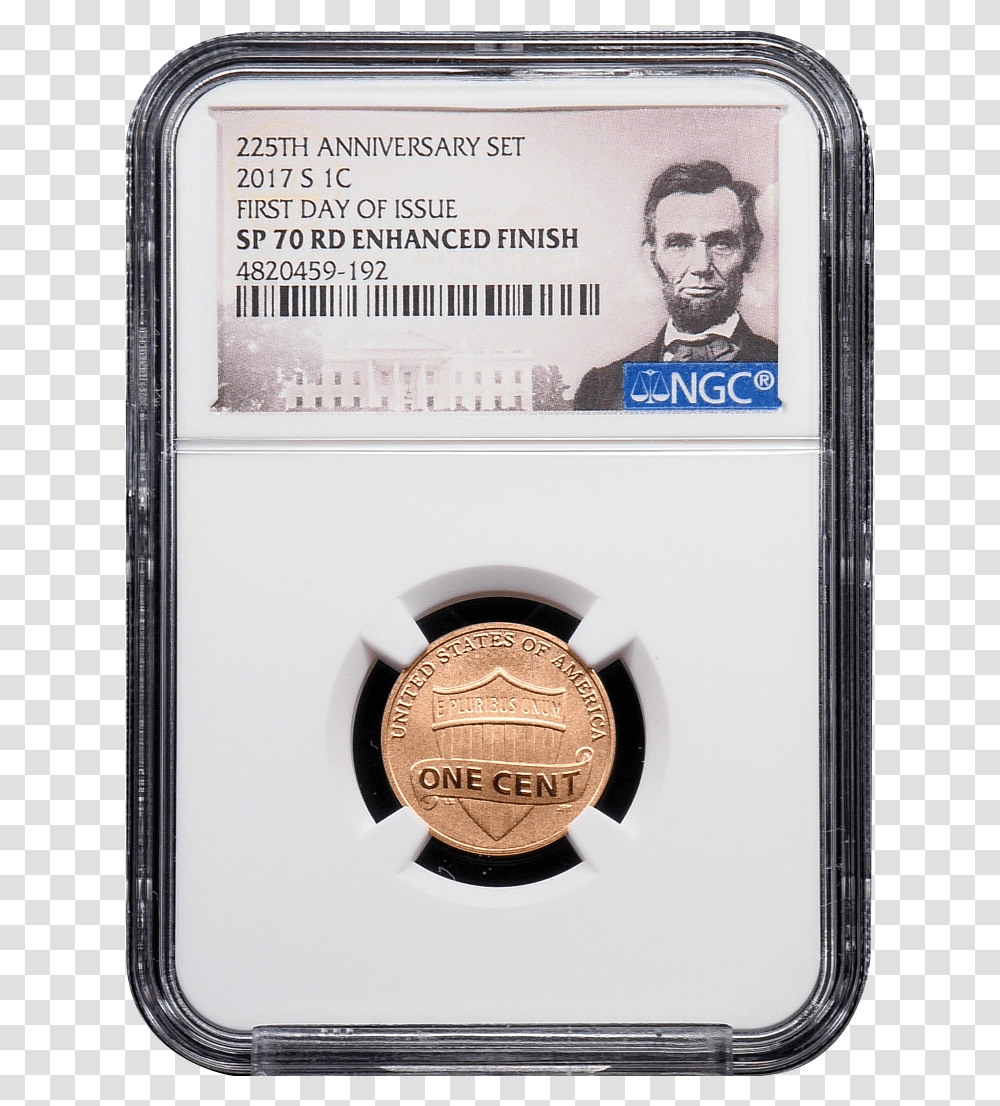 Cent Lincoln 2018 S Reverse Proof, Person, Human, Money, Coin Transparent Png