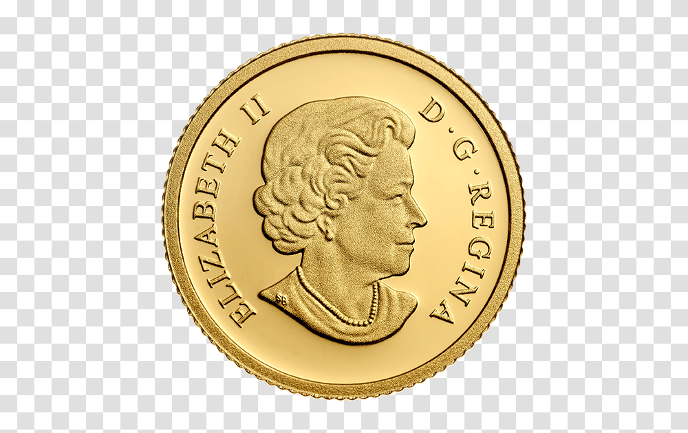 Cent Pure Gold Coin, Money, Person, Human, Rug Transparent Png