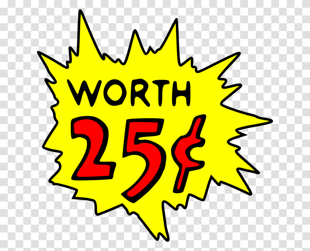 Cent Quarter Money Cartoon Comics, Number, Poster Transparent Png