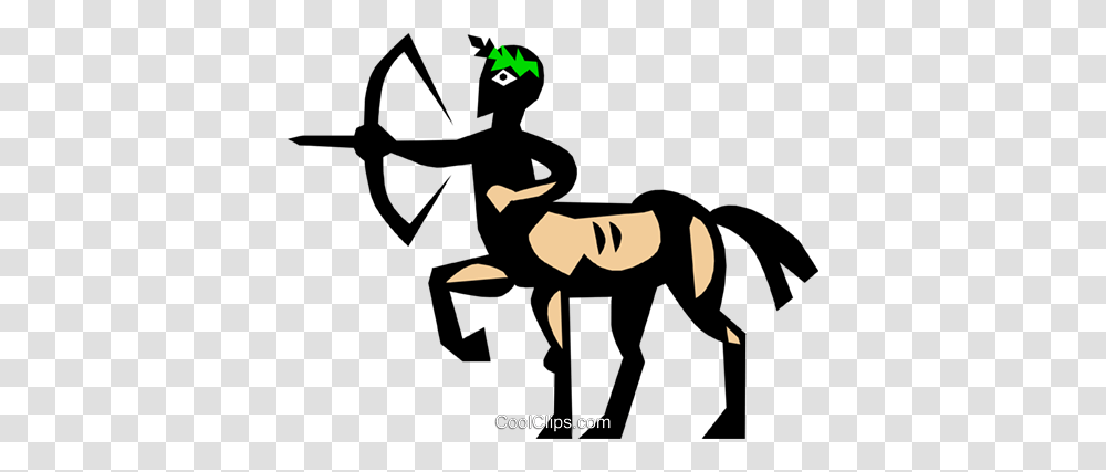 Centaur Royalty Free Vector Clip Art Illustration, Person, Human, Bow, Archery Transparent Png