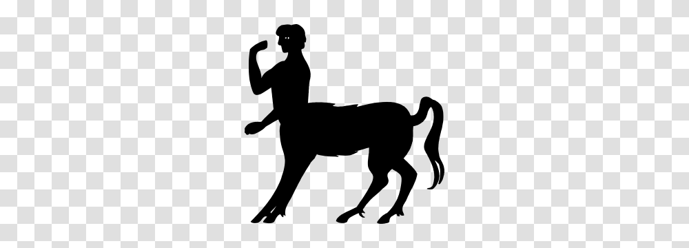 Centaur Sticker, Silhouette, Person, Stencil Transparent Png