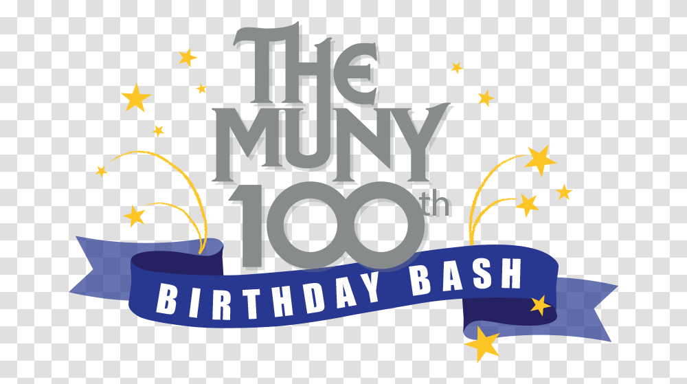 Centennial Birthday Bash Muny, Text, Graphics, Art, Paper Transparent Png