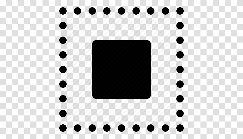 Center Design Dots Grid Pattern Squares Icon, Electronic Chip, Hardware, Electronics Transparent Png