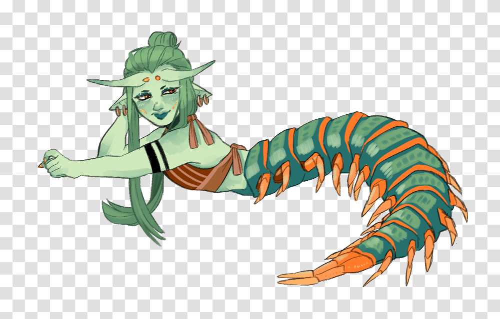 Centipede Woman On Toyhouse, Food, Seafood, Animal, Sea Life Transparent Png