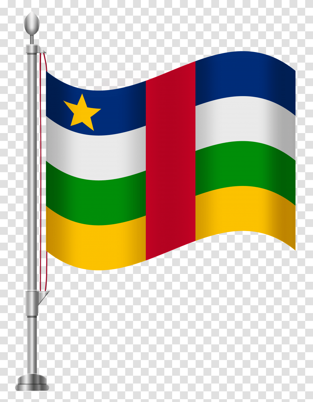 Central African Republic Flag Clip Art, American Flag Transparent Png