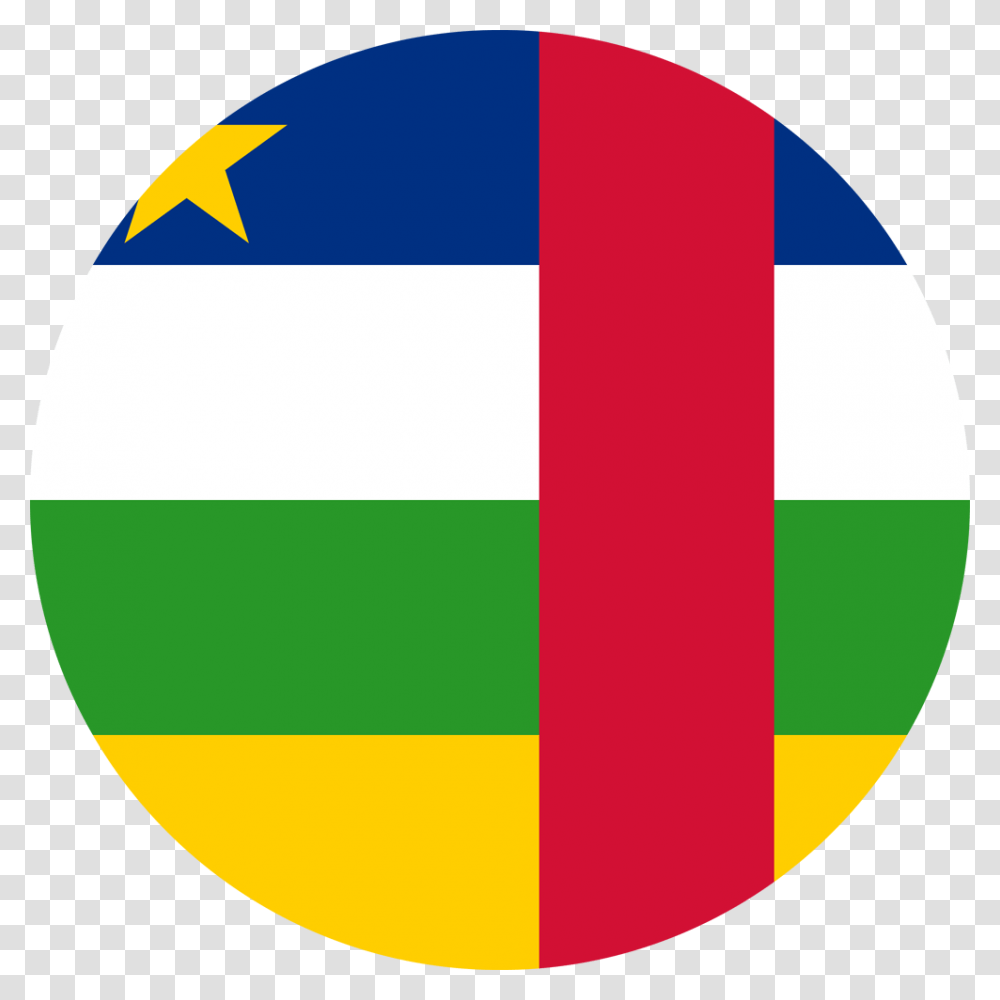 Central African Republic Flag Round Medium Central African Republic Round, American Flag Transparent Png