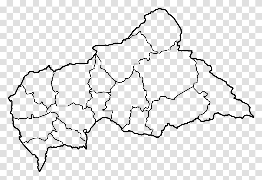 Central African Republic Prefectures Blank, Gray, World Of Warcraft Transparent Png