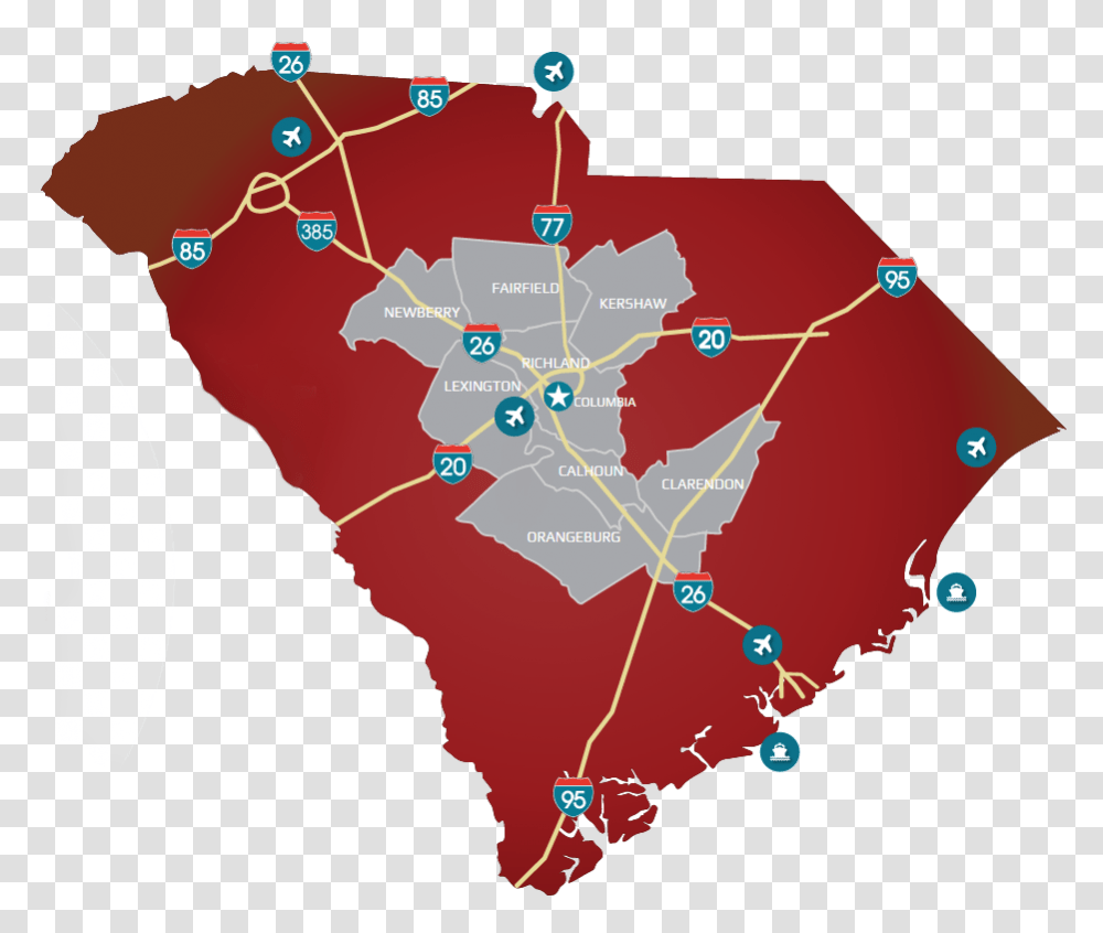 Central South Carolina Business Alliance Continues To Attract, Plot, Diagram, Map, Atlas Transparent Png