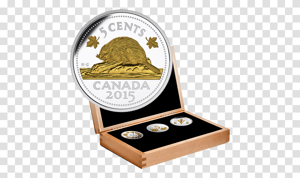 Cents 2015 Legacy Of The Canadian Nickel, Gold, Bird, Animal, Coin Transparent Png